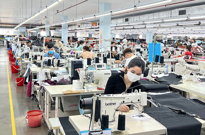 Apparel factory operated by overseas subcontractor