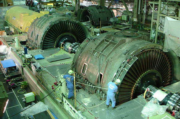 日本の原子力発電所向けSiemens社タービン